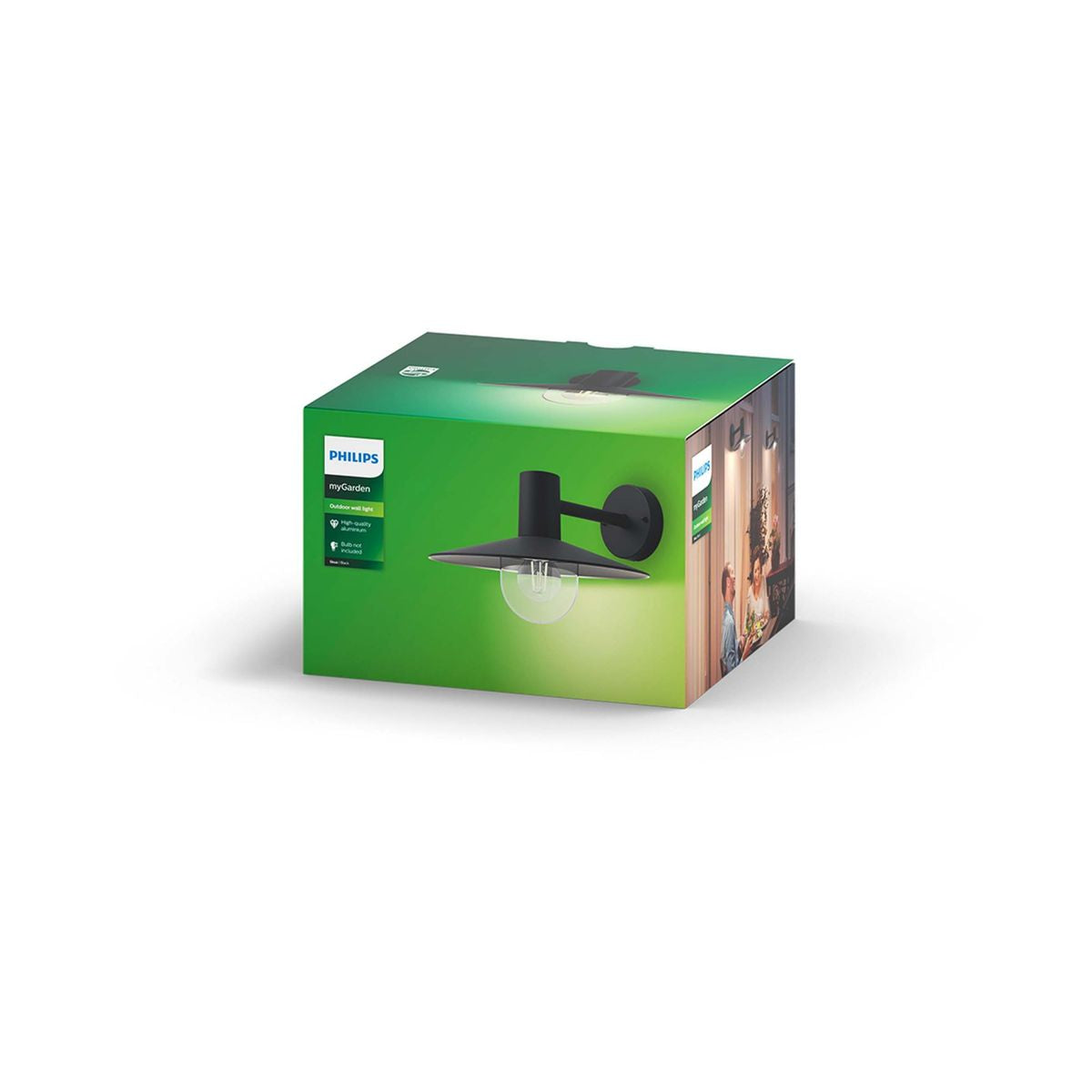 Philips - Skua wall lantern black 1x42W 230V