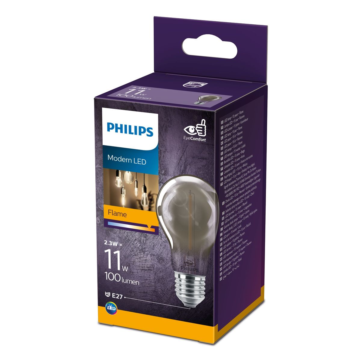 Philips - LEDclassic 11W A60 E27 smoky ND RFSRT4