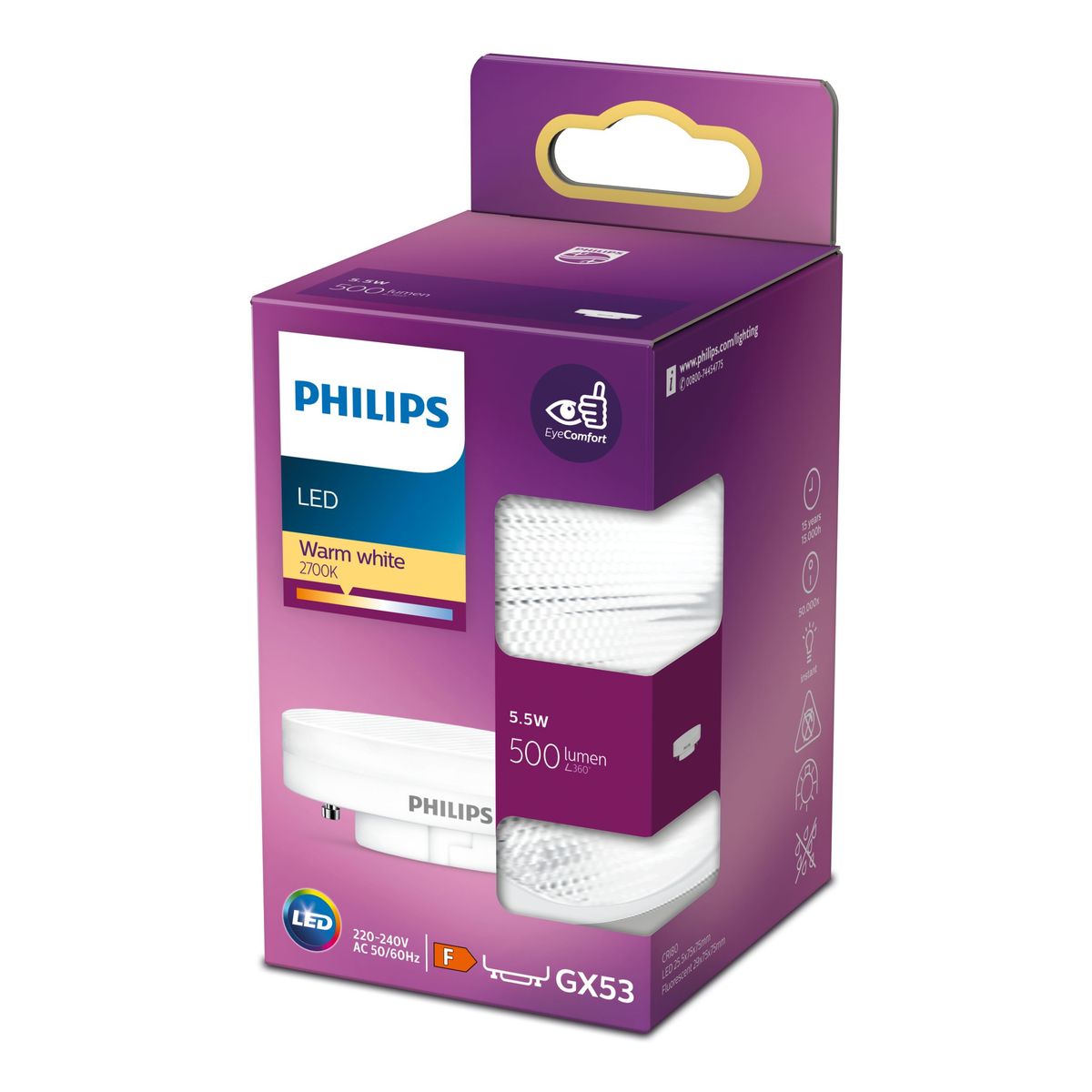 Philips - LED 500lm GX53 WW ND SRT4