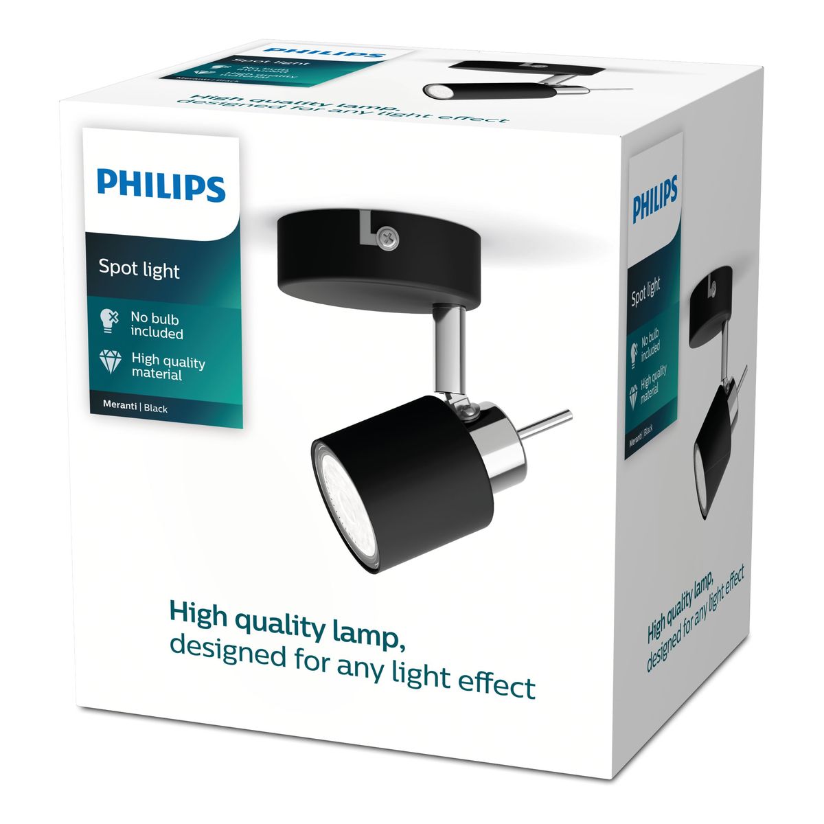 Philips - Meranti single spot black 1x35W 230V