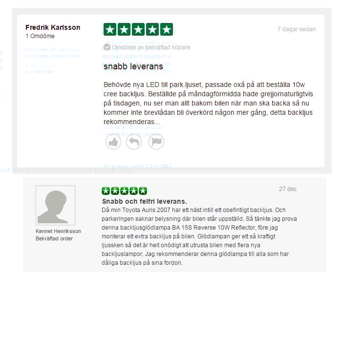 BA15S | 1156 LED Backlampa 10W