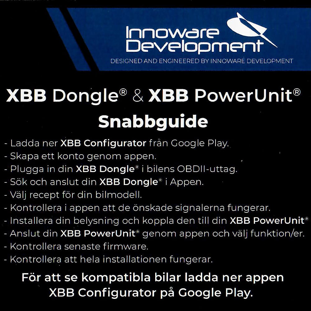 XBB OBD-II Dongel + PowerUnit