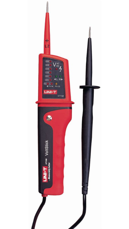 UNI-T - Spännings- och kontinuitetsprovare IP65 LED Visuell/ljud