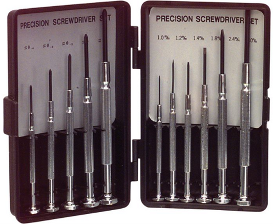 Rnd lab - Skruvmejselsats Phillips / Spår Precision 11 delar