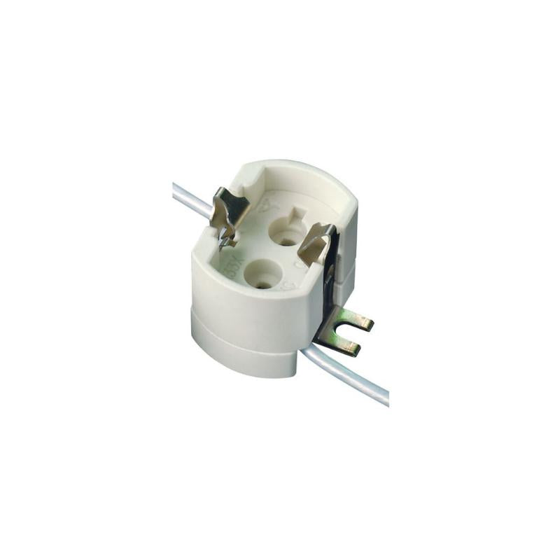 Lampsockel G12 4A 750V Keramisk Vit