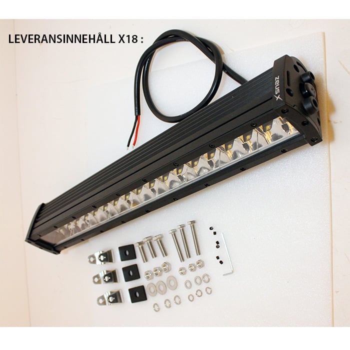 LUXTAR® X18 LED-ramp Spot 180W 7536 Lumen – Lång Räckvidd Bil