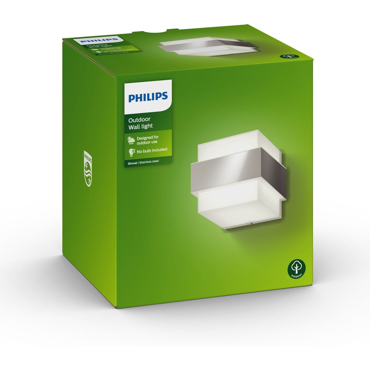 Philips - Shovel wall lantern inox 1x42W 230V