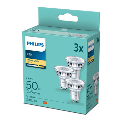 Philips - LEDClassic 50W GU10 WW 36D ND 3PF/8-DISC