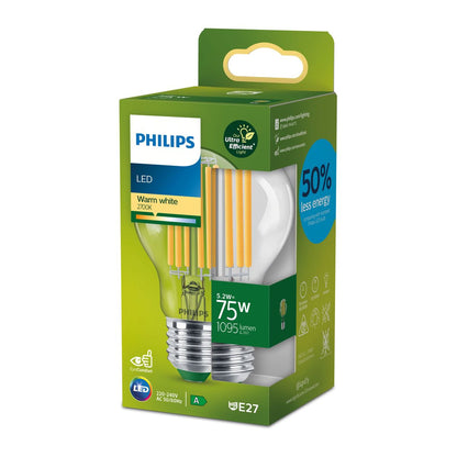 Philips - LED CLA 75W A60 E27 2700K CL UE SRT4