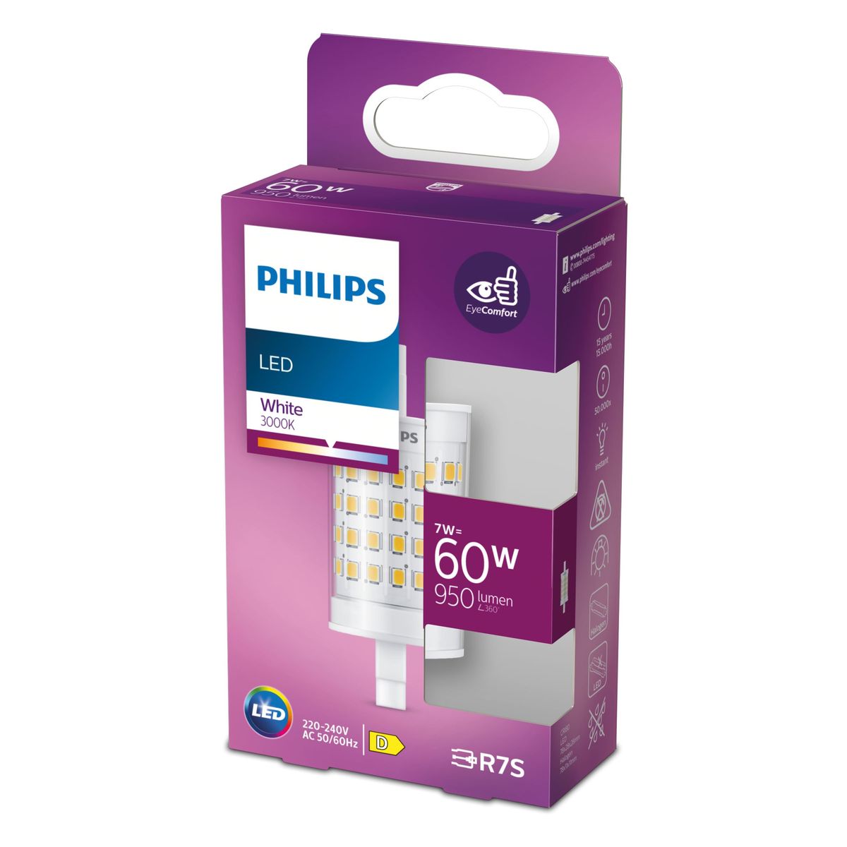 Philips - LED 60W R7S 78mm WH RF ND SRT4
