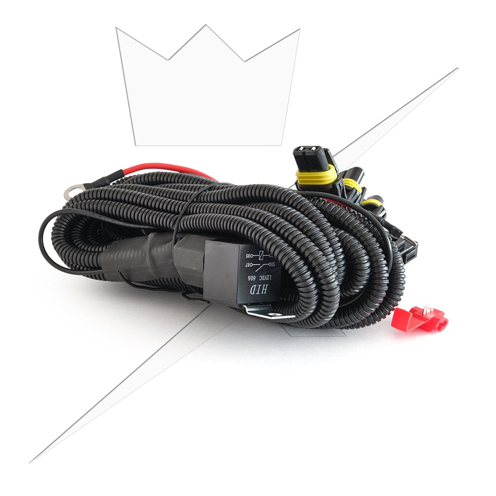 Reläkabelsats 3st Extraljus 12V|9006