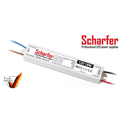 Transformator 230V AC till 12V DC 18W