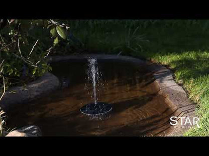 Star Trading - Solcellsbelysning - Solcellsdekoration Fountain - Svart - 10cm Ljusfärg RGB (Röd-Grön-Blå)