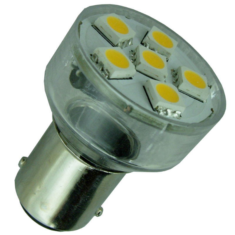 BA15s 12V/24V 1W spot