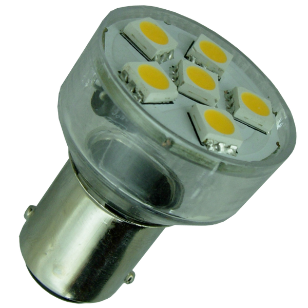 BA15d 12V/24V 1W spot LED