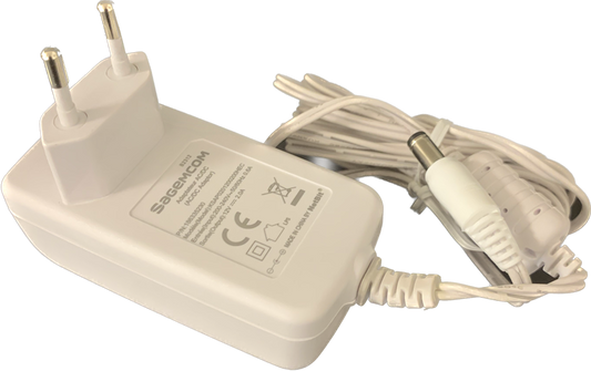 Transformator från 230V AC till 12V DC 24W - vit