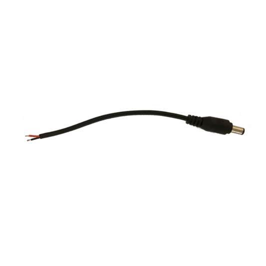 Kontakt DC hane med 15cm sladd 12V/24V